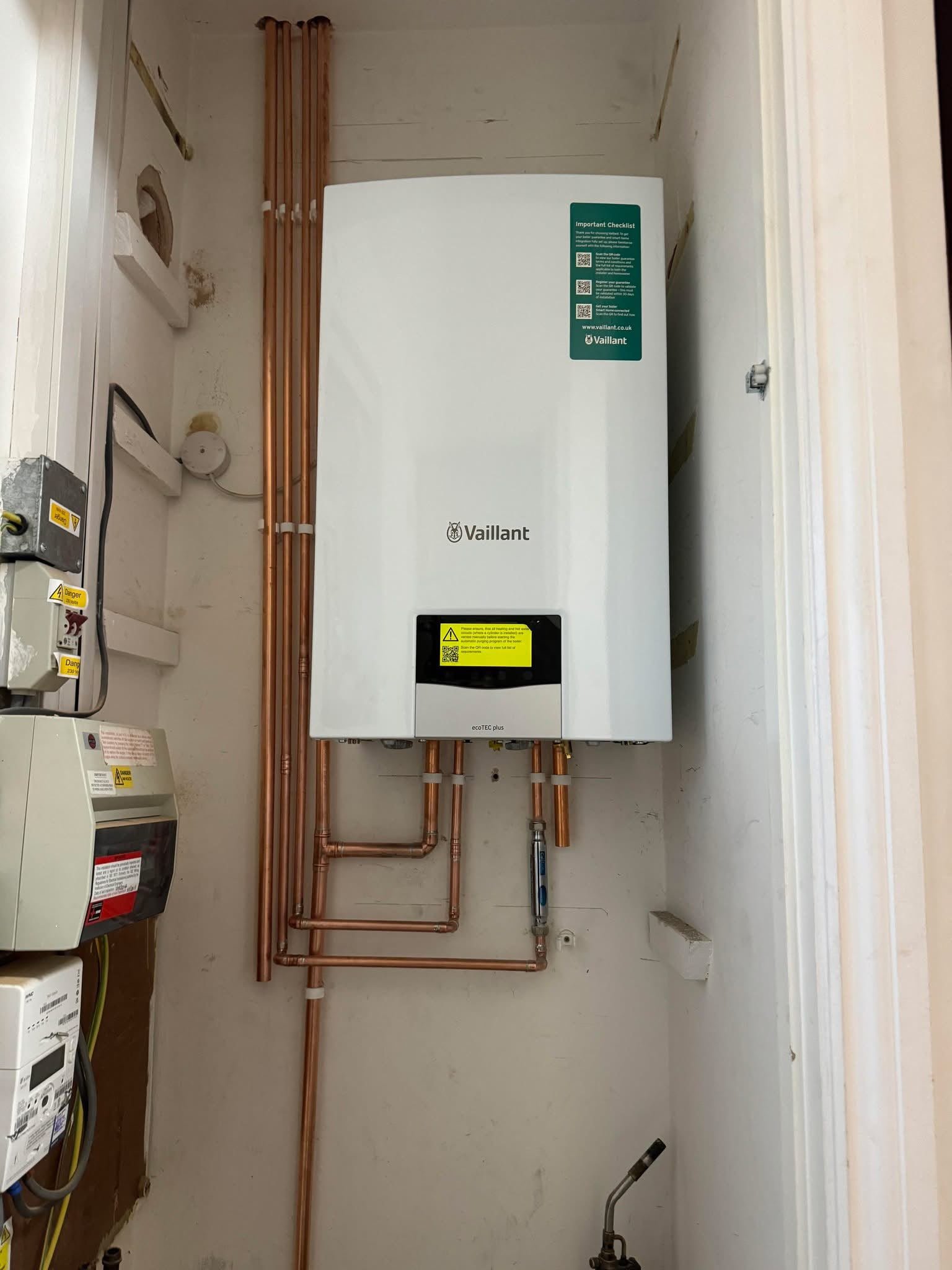 Newly installed Vailland heating system showcasing KOZ Plumbing & Heating’s expertise in providing reliable heating